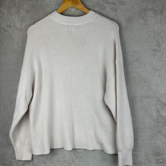 VUORI Alps Classic Crew Neck Sweater Marshmellow Size Small VW2098 Small - Picture 7 of 10